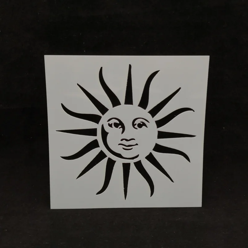 15*15 трафарет Sun god для рисования цветной спрея сделай сам скрапбук фотоальбом