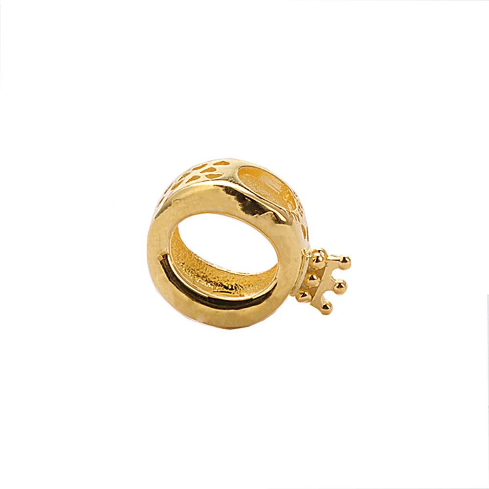 Горячая Распродажа цвет серебра талисман бисер простой 3 стиля о форма корона