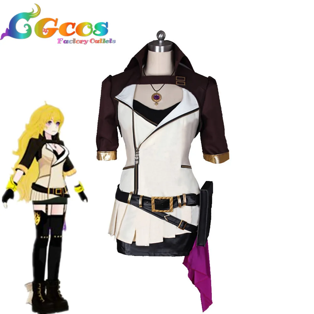 CGCOS Бесплатная доставка Косплей Костюм RWBY Yang Xiao длинный Новый в наличии