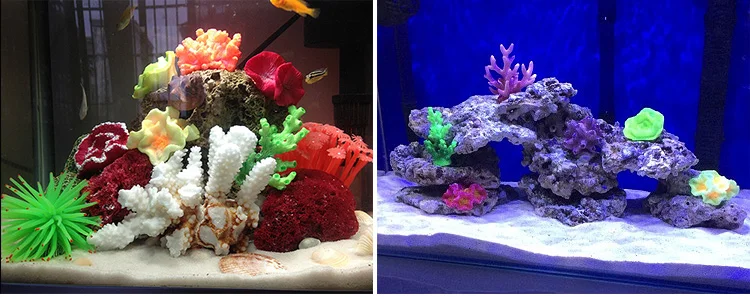 Украшение для аквариума ракушка коралловый камень Морская звезда рокерия моделирование водная трава смола цветок рыба танк украшение