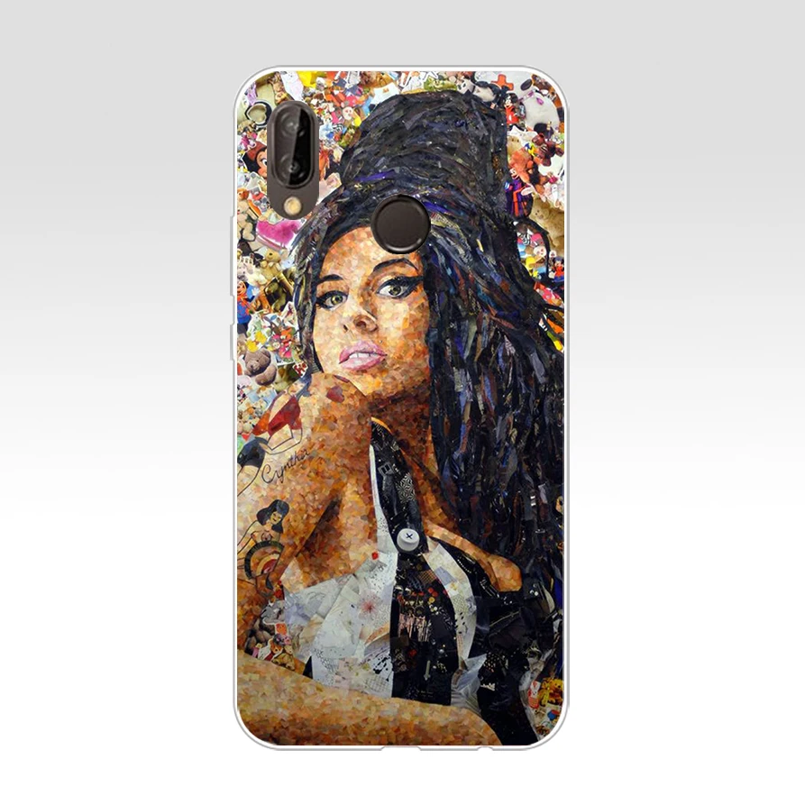 219AQ amy winehouse 2 Мягкий Силиконовый ТПУ чехол для huawei p 20 lite pro y6 2017 mate 10 | Мобильные