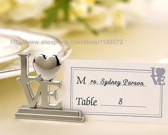 200pcs DHL place card holder + plain Love Wedding Table Place Card Holder Bridal Shower Souvenirs Favor | Дом и сад