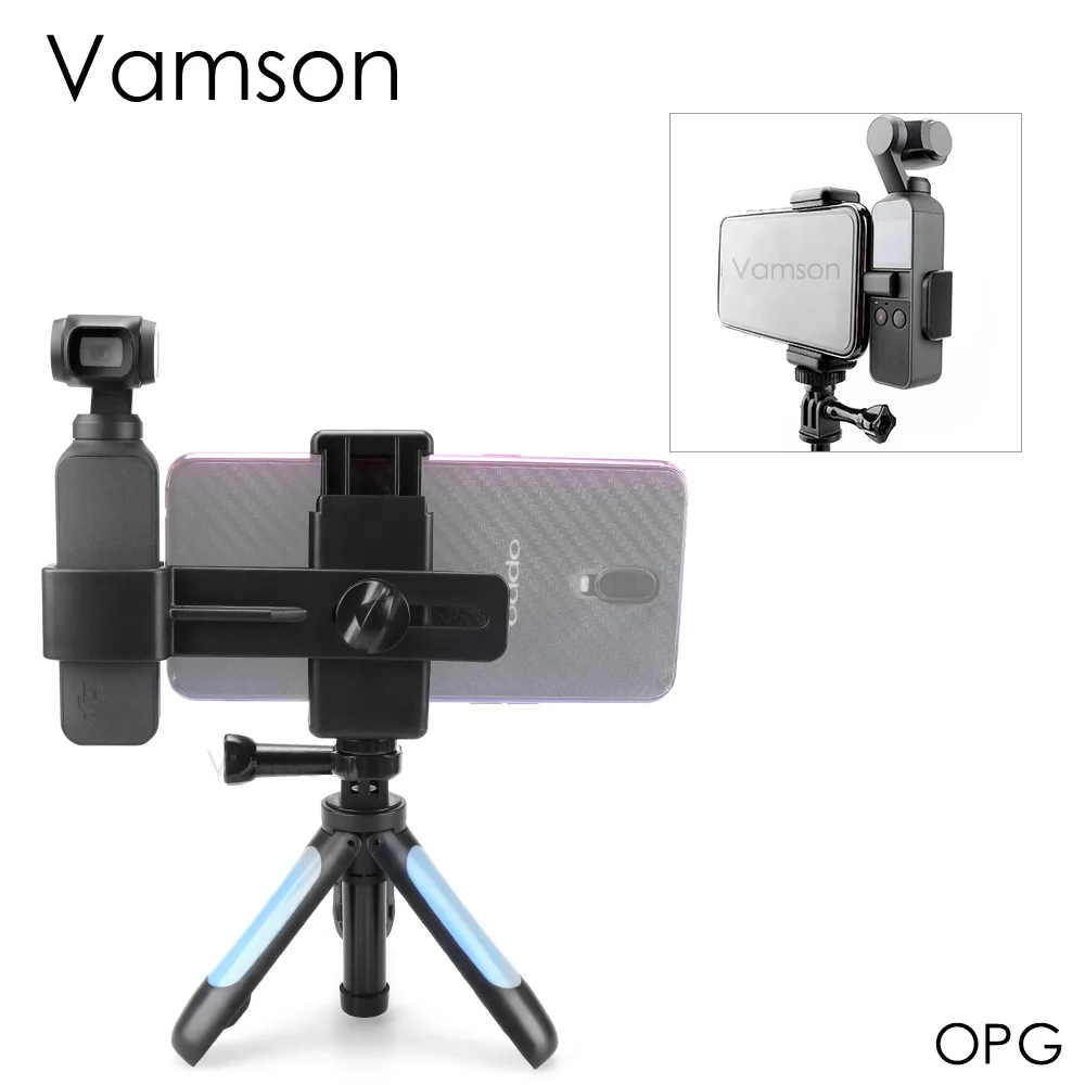 Карманный штатив Vamson для DJI OSMO держатель телефона с интерфейсом холодного