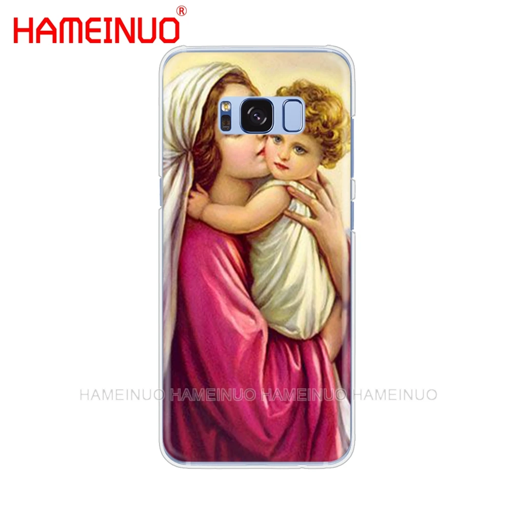 HAMEINUO Дева Мария христианская Рождество чехол для мобильного телефона Samsung Galaxy S9 S7