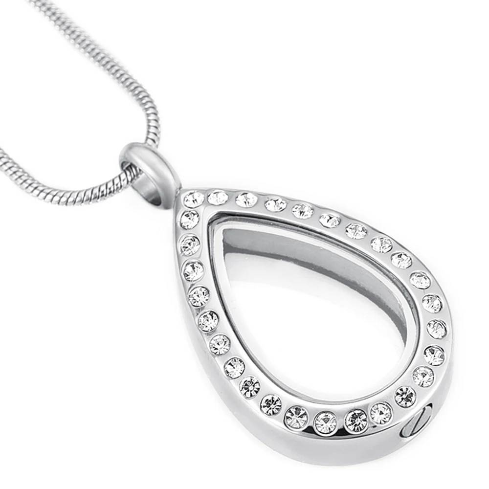 MJD9888 Trea Drop Birthstone ожерелье с кремационной урной для пепла ювелирные изделия