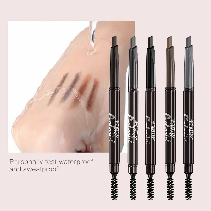 Фотокарандаш для бровей с автоматическим вращением двойной Водостойкий