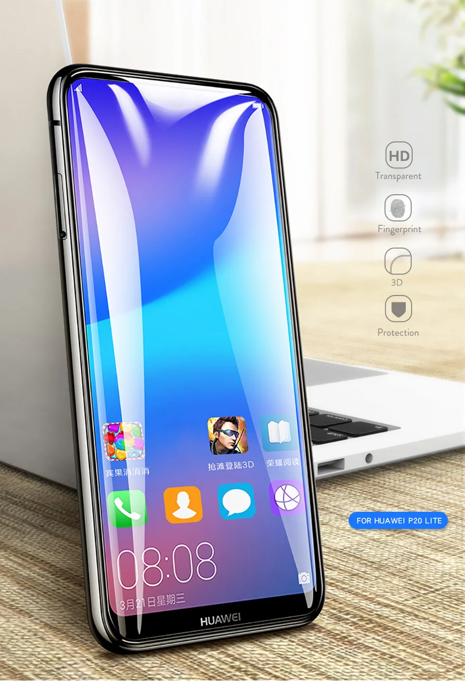 Полное покрытие из закаленного стекла для huawei P Smart Z на huawei Y6 Y7 Pro Y9 Prime Y5 P20 P30 Lite Honor 10i 20i защитная пленка