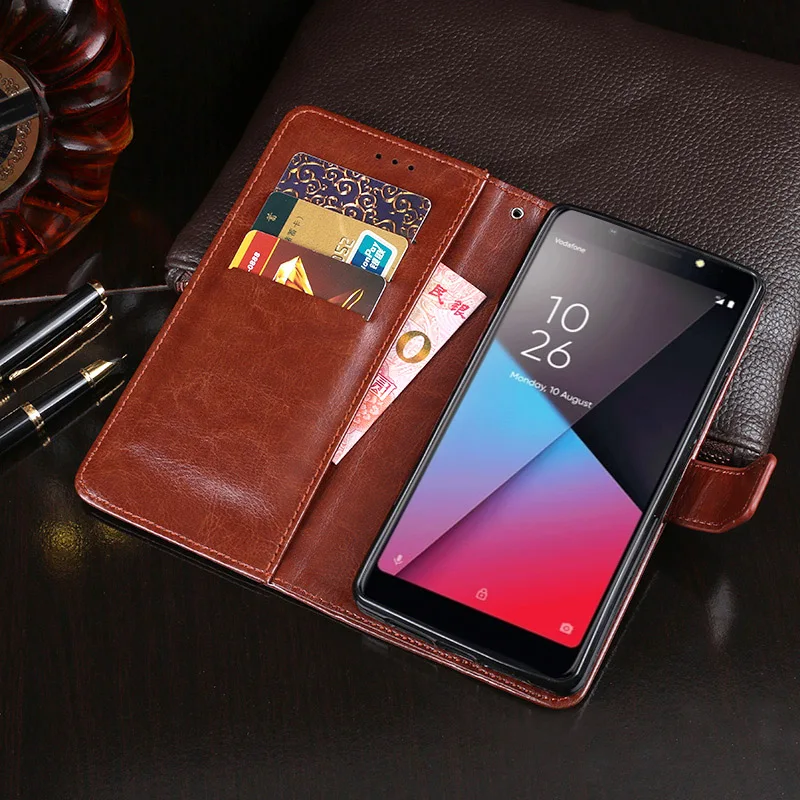 Case For Vodafone Smart N9 Lite Cover High Quality Flip Leather Capa Phone bag | Мобильные телефоны и аксессуары