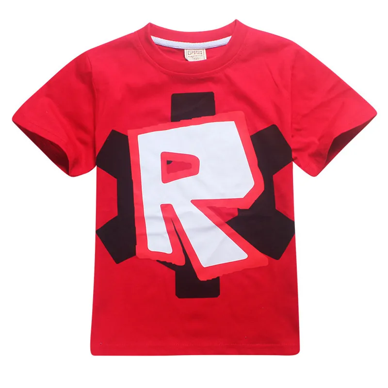 Roblox/Детская футболка с этическими играми хлопковая одежда для мальчиков летняя