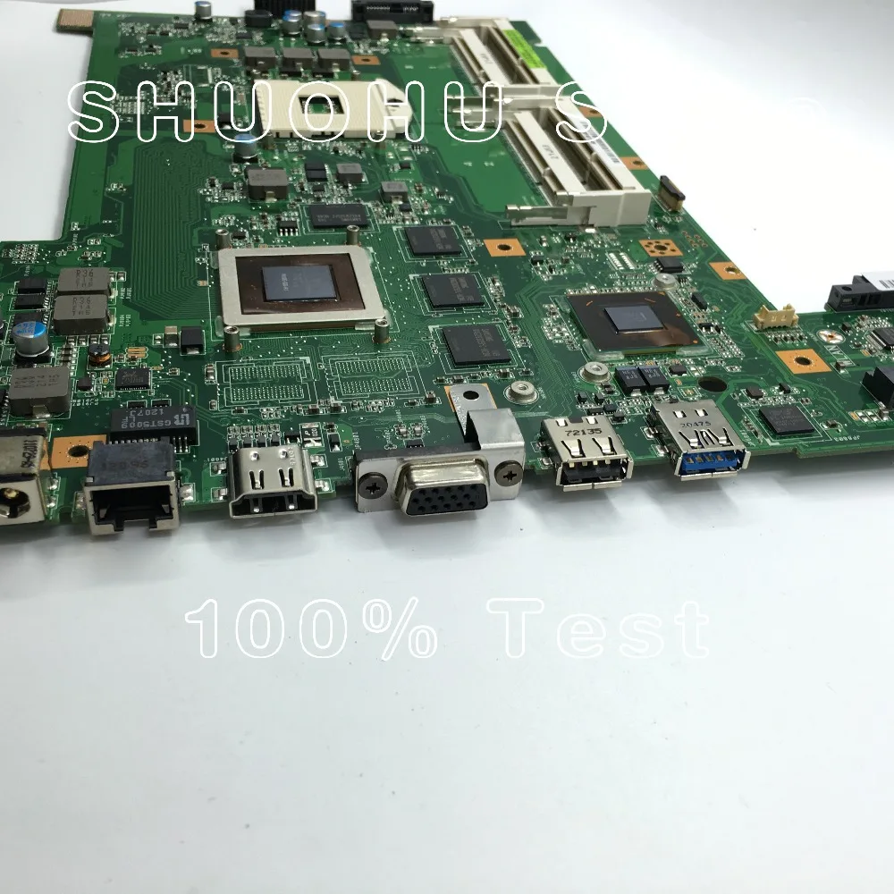 Kefu для ASUS G74SX G74S 2D 2G видео 8 памяти Материнская плата ноутбука протестированная работа оригинальная материнская плата