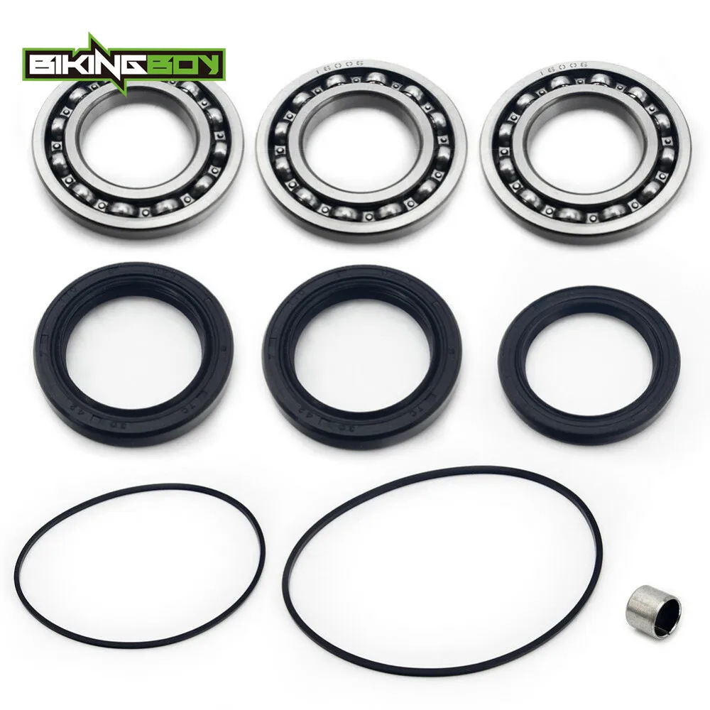Серебристый BIKINGBOY для Polaris Sportsman 300 400 500 700 800 4x4 6x6 Ranger 400 500 700 800 спереди подшипник дифференциала масло уплотнительное кольцо - Цвет: Серебристый