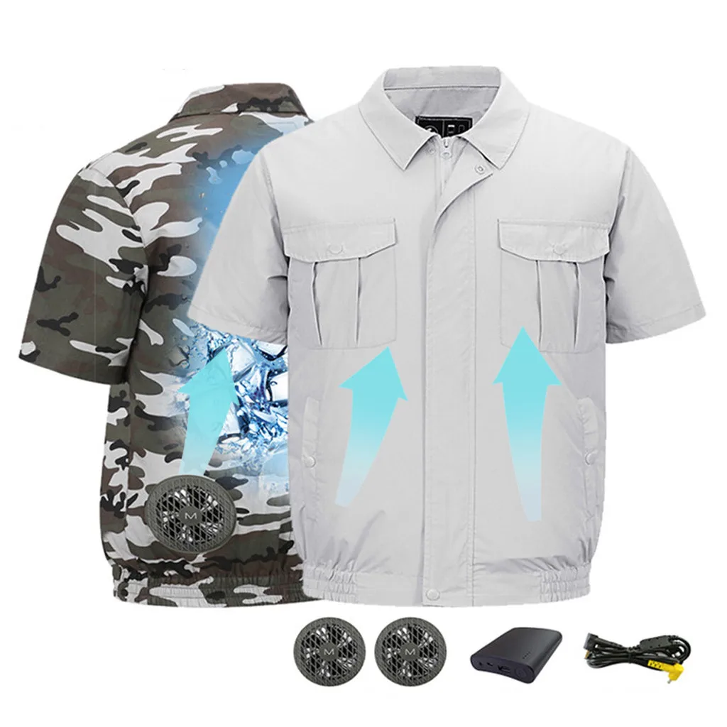 

Summer Cooling Camouflage Vest Ice Bag Air conditioning clothing For Outdoor Fishing Kitchen Factory Anti High temperature z0605