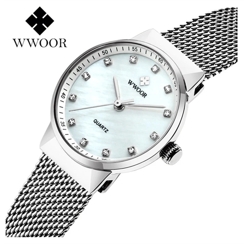 Часы женские из нержавеющей стали с подсветкой | Наручные часы