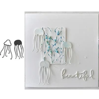 two jellyfishes metal cutting dies stencils for diy scrapbooking album stamp paper card embossing new 2019 die cut