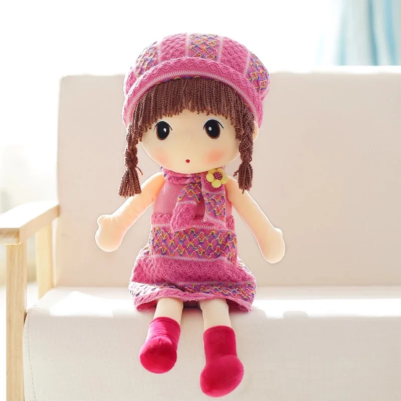 pink sweater 40 см/60 см свитер юбка шляпа Mayfair Мягкая кукла высокое качество плюшевые игрушки для детей девочек рождественские подарки на день рождения - Цвет: pink sweater