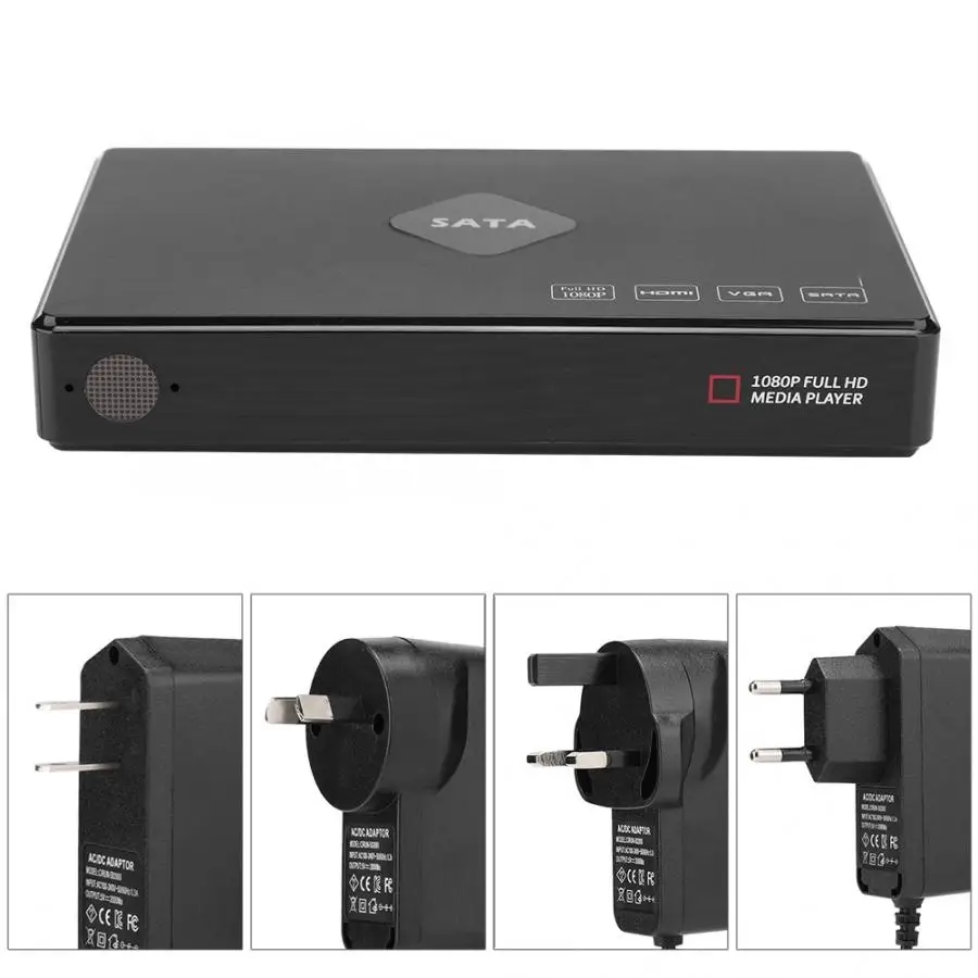 2 5 дюймовый Full HD SATA жесткий диск музыкальный проигрыватель 250 ГБ памяти 100 240 В HDD