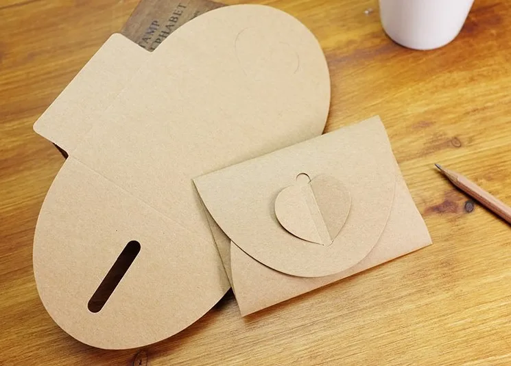 Новинка 105*75 мм винтажная романтическая серия сердце крафт-бумага конверт DIY