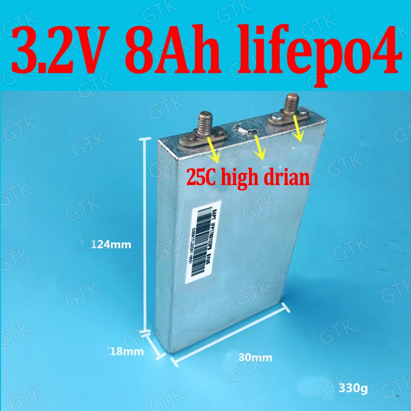 

Литиевый Аккумулятор lifepo4, 3,2 В, 10 А/ч, 25C, 4 шт.