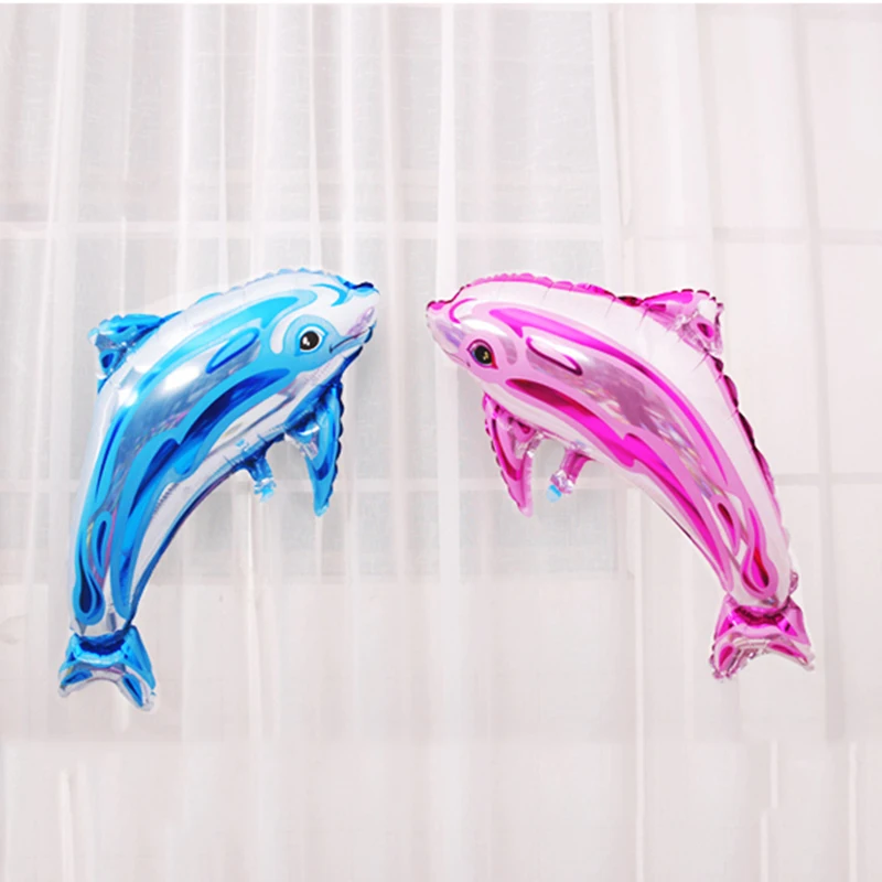 Большой 32 дюймовый дельфин алюминиевая фольга шары для свадьбы и дня рождения