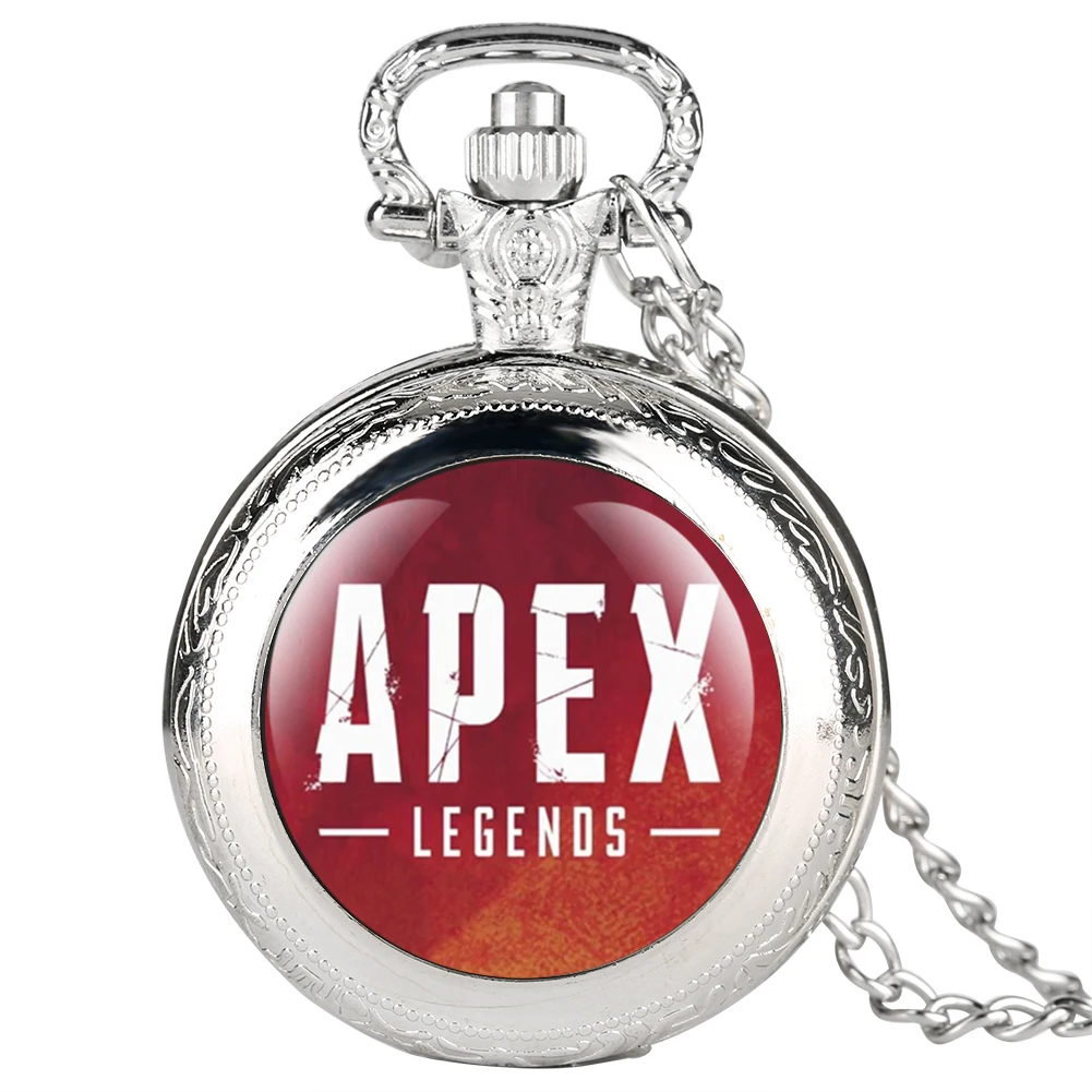 Novel APEX Theme Quartz Analog Watch for Teenagers Necklace Pocket Watch for Boy Arabic Digital Pocket Watch fro Friends