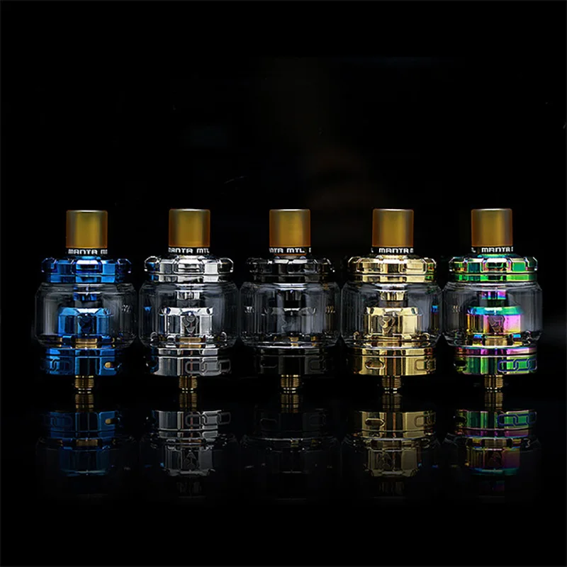 Оригинальный Advken Manta MTL RTA 24 мм с одной катушкой вместимостью 2/3 мл позолоченная
