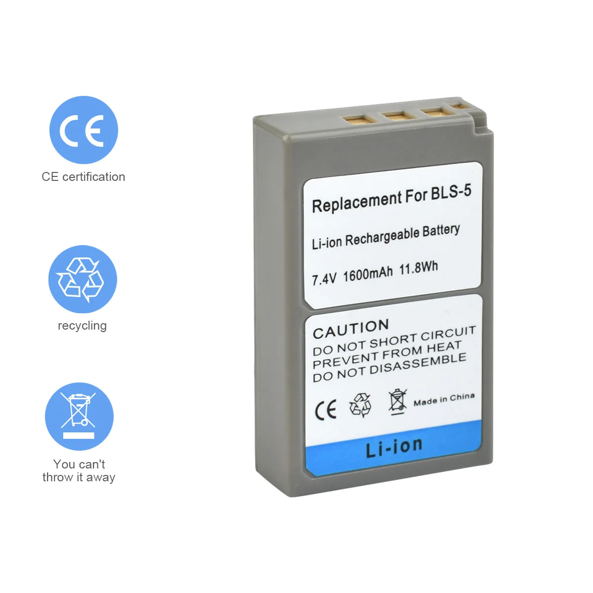 3X PS-BLS5 PSBLS5 PS BLS5 литий-ионная аккумуляторная батарея для Olympus PEN E-PL2 E-PL5 E-PL6 E-PL7 E-PM2 E-M10