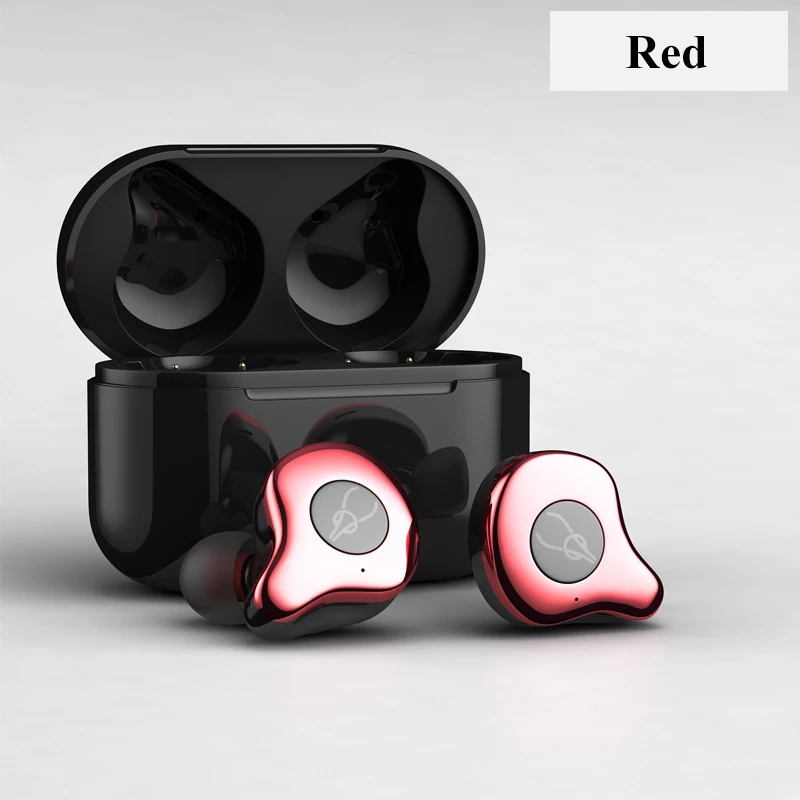 image show Twins Bluetooth 5.0 Dual True Wireless Earphones Bluetooth Earphone Sports In-Ear Earbuds Waterproof Headset Wireless Charging - Цвет: image show