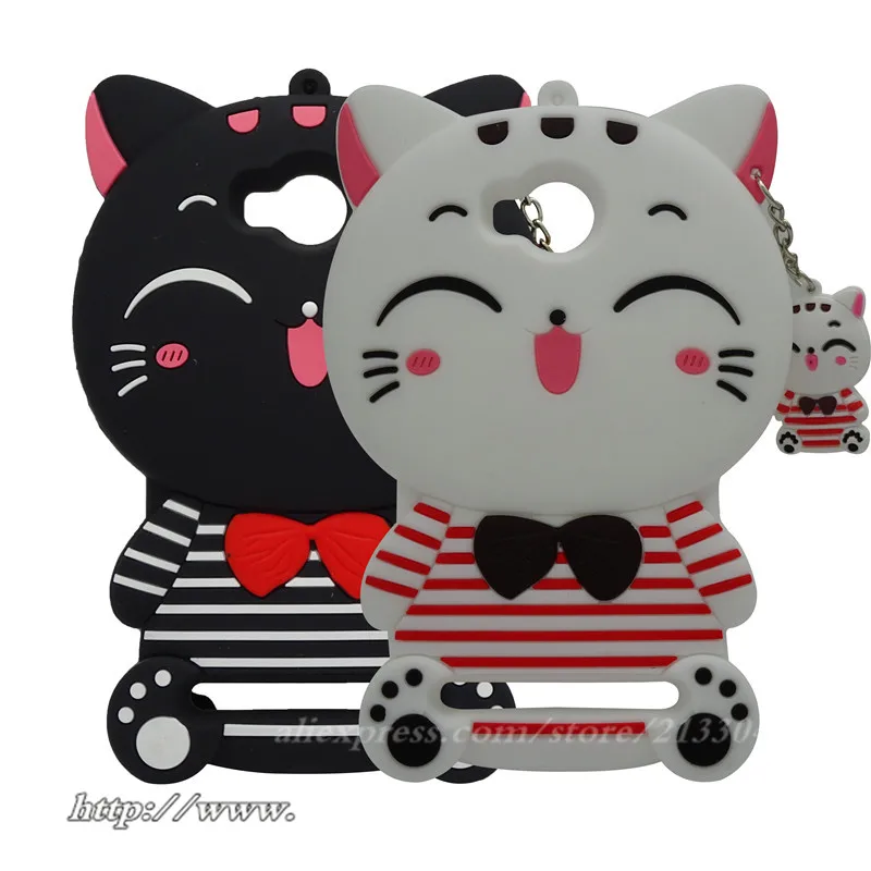 Милый Кот для чехол huawei Y3 II крышка 3D с изображением из мультфильма Lucky Cat Мягкая