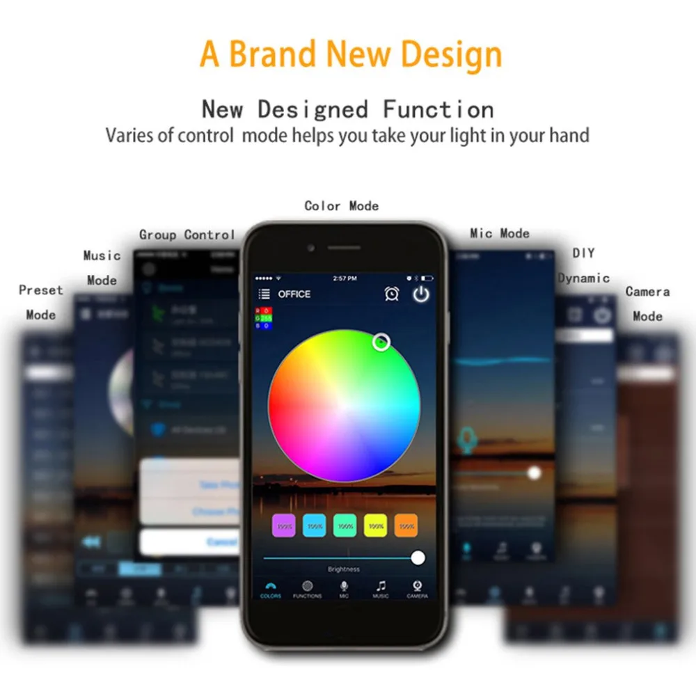 DC12-24V светодиодный Беспроводной WI-FI RGB Управление Лер удаленного Светодиодные
