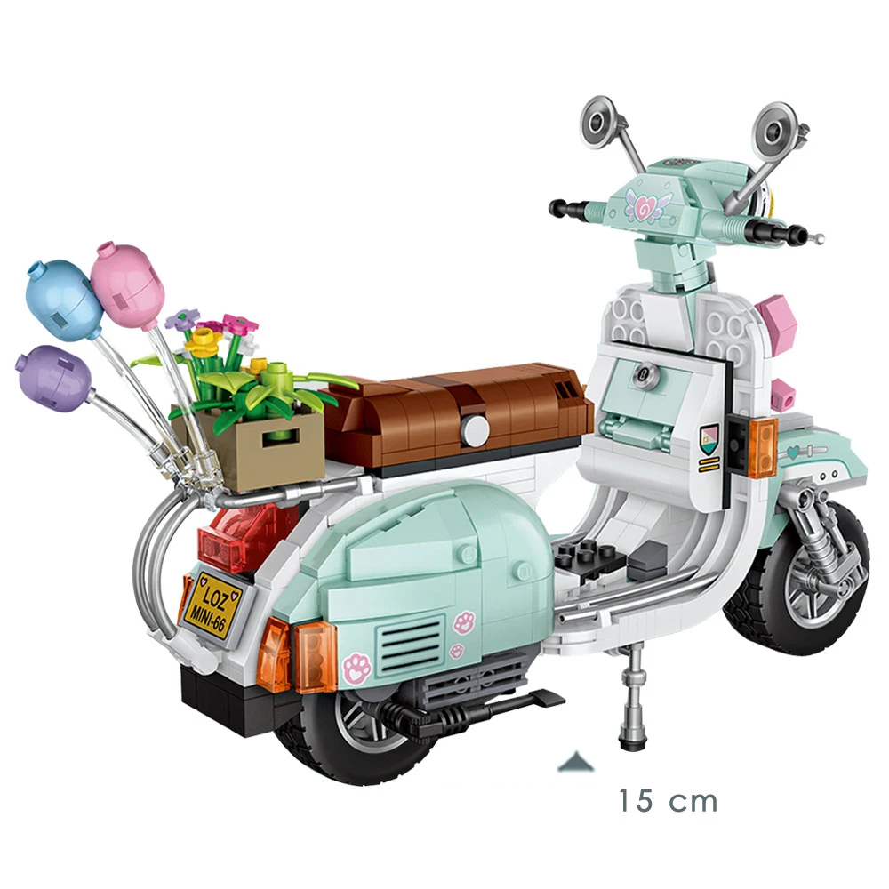 Creator город автомобиль vespa мини блоки мотоцикл собрать Строительные кирпичи