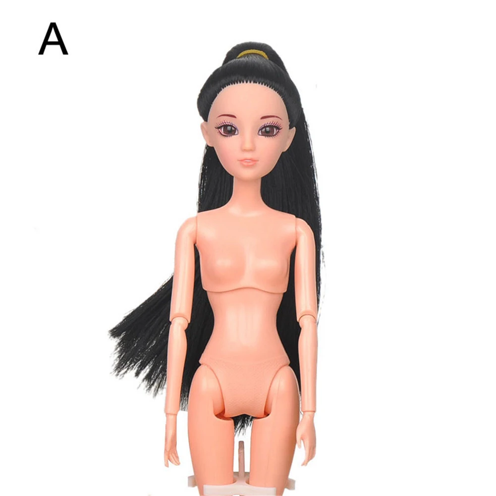 1/6 BJD шарнир Кукла Обнаженная тело 12 подвижные шарнирные DIY куклы 3D голова Акриловые Глаза игрушки для девочек игрушки
