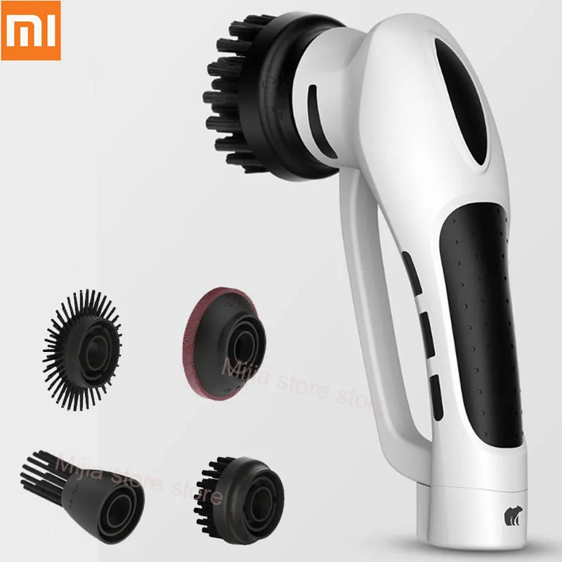 Xiaomi беспроводной ручной Электрический Очиститель Водонепроницаемый IPX7 чистящий инструмент многофункциональная головка щетки экономия труда для кухни