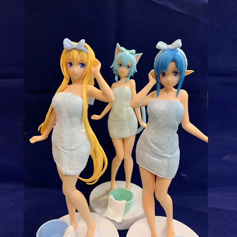 5 стилей Оригинальная фигурка серии EXQ меч искусство онлайн девушки Asuna Leafa Yuuki if