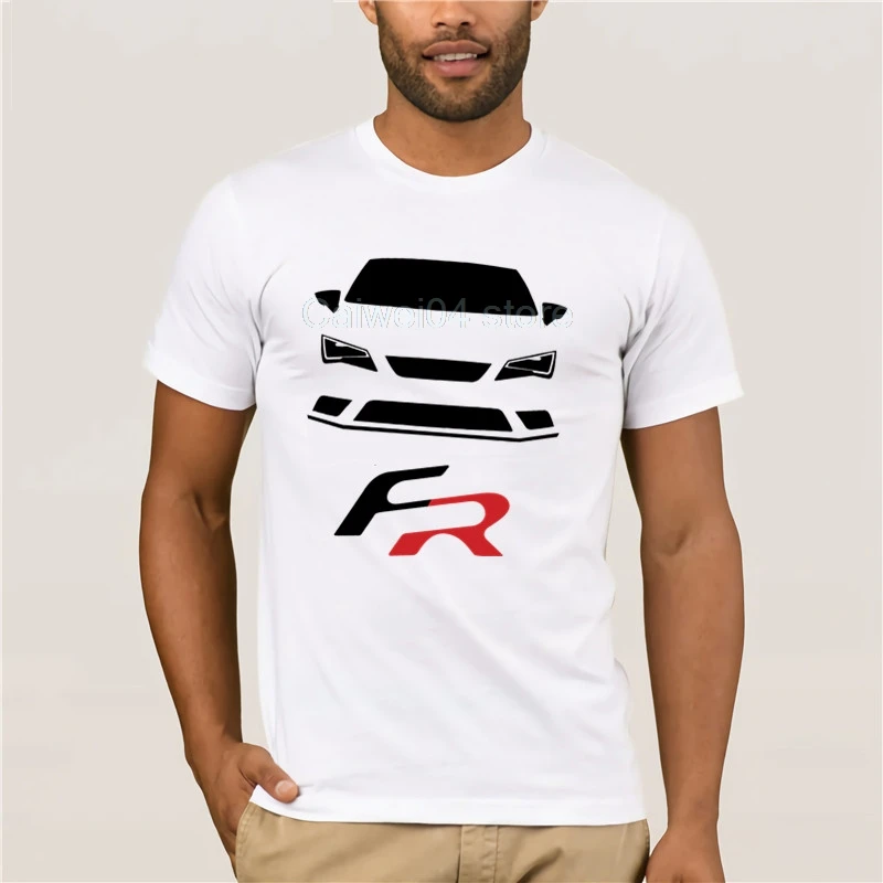 Крутая Мужская футболка с круглым вырезом 2019New летние мужские футболки Camiseta бланка Seat Leon FR cupra Распродажа футболок модная мужская футболка