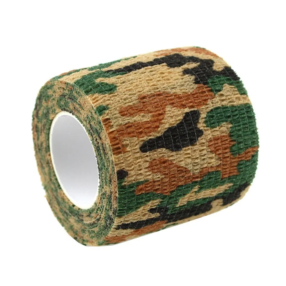 Pattern 4 Походная самоклеящаяся камуфляжная эластичная лента, камуфляжная пленка, уличные инструменты, Военная Тактическая повязка для повседневного ношения, для выживания, 5*450 см - Цвет: Pattern 4
