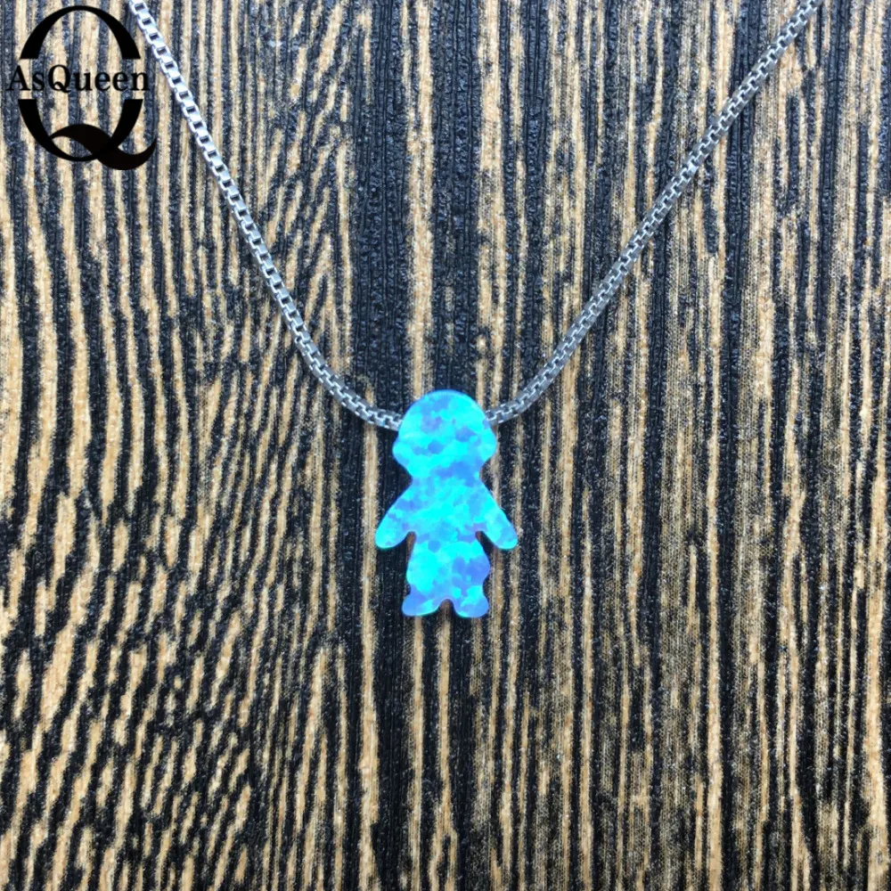 Новинка Опаловая Boys & кулон для девочек necklace прекрасное ювелирное ожерелье