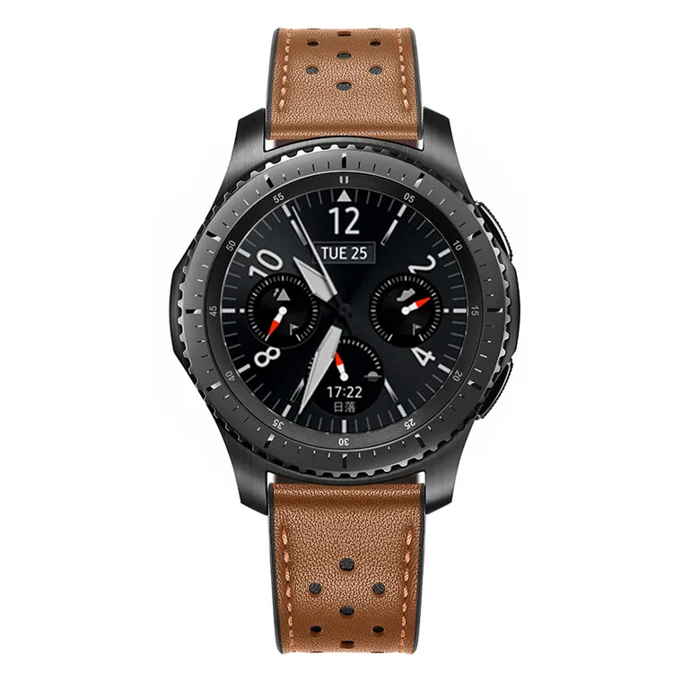 22 мм ремешок для часов для samsung gear S3 Frontier/s3 Classic/galaxy watch 46 мм/Xiaomi Huami Amazfit Pace ремешок для часов из натуральной кожи