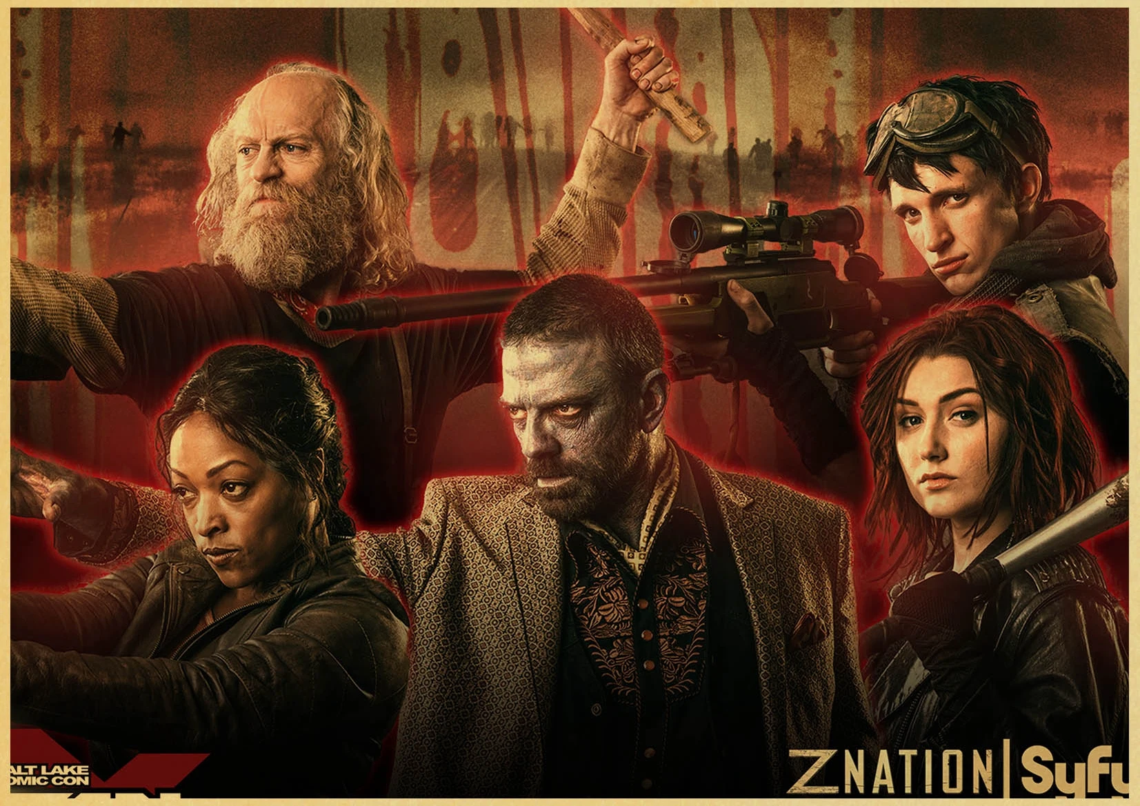 Винтажный бумажный постер зомби TV play Z Nation настенная живопись украшение для дома