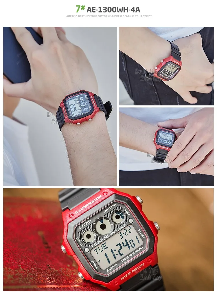 Часы Casio Взрыв часы мужские лучшие марки класса люкс LED военные цифровые часы спортивные Водонепроницаемые часы кварцевые мужские часы relogio masculino reloj hombre erkek kol saati montre homme zegarek meski AE1200