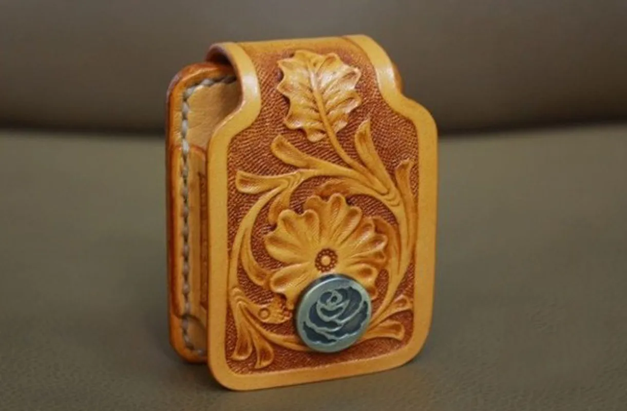 Японское стальное лезвие штампованный стальной перфоратор чехол для Zippo