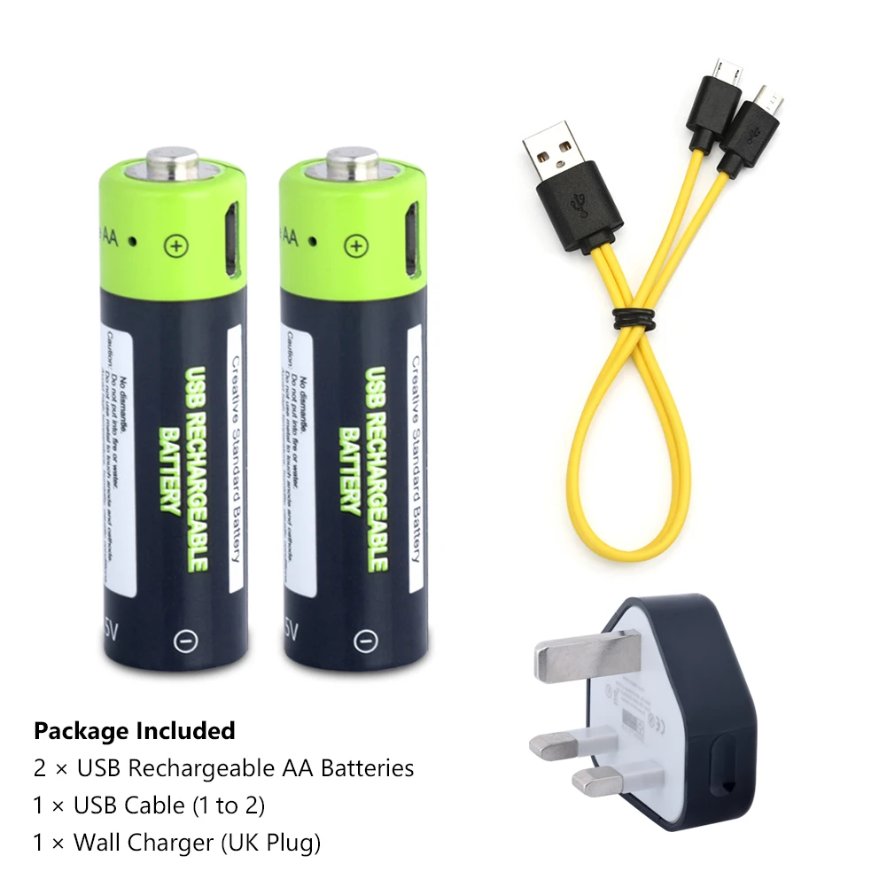 2Pcs UKcharger cable А+ класс Lipo AA перезаряжаемый Li-Po литий-полимерный аккумулятор 1250 мАч батареи+ кабель+ Автомобильное зарядное устройство для игрушечных часов бритвы - Цвет: 2Pcs UKcharger cable