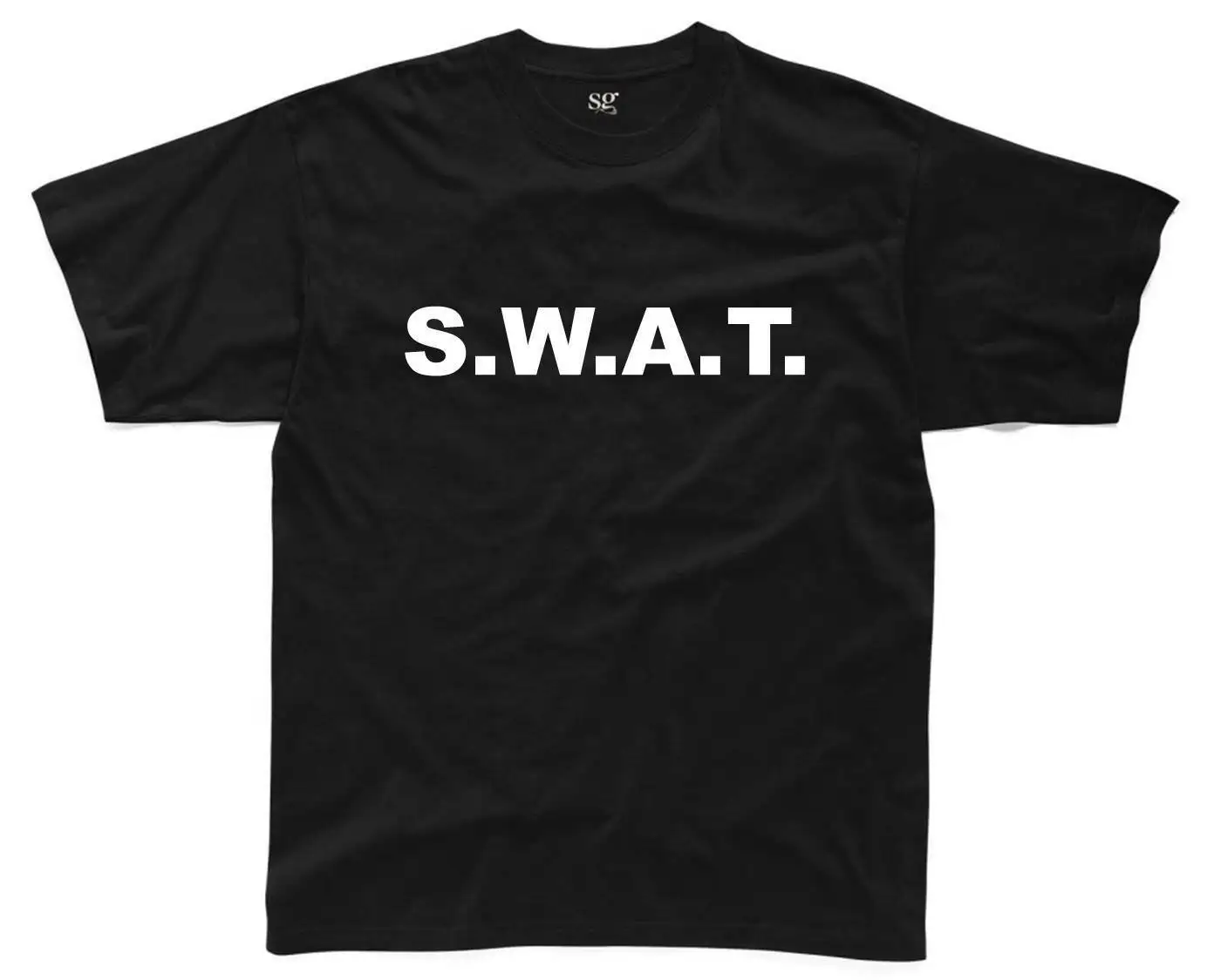 SWAT Мужская футболка s Funny черная забавная печатная нарядная одежда костюм топ с