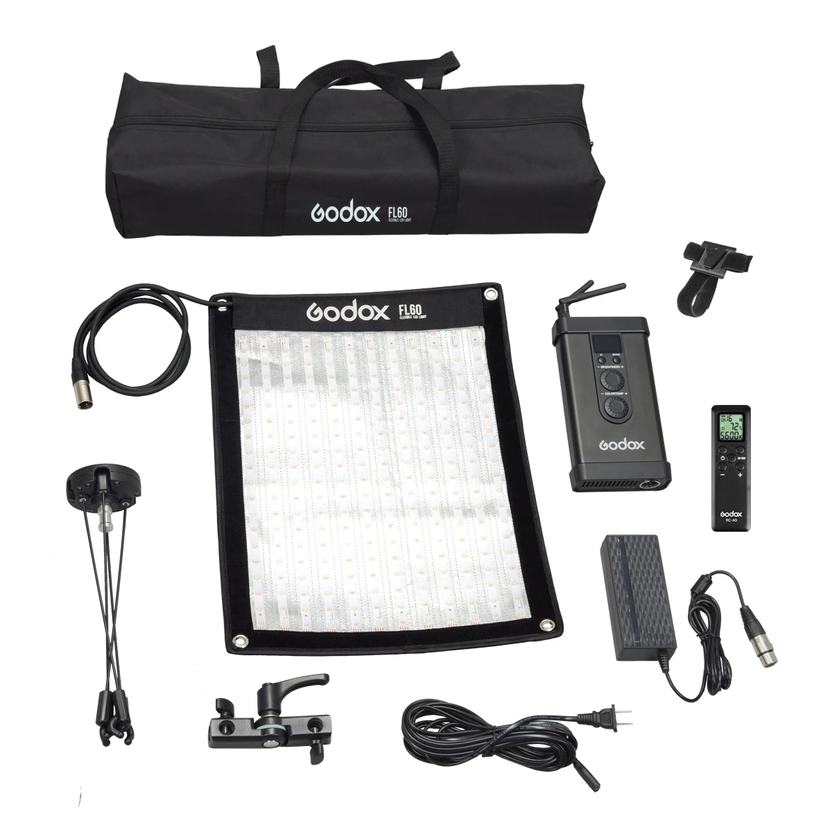 Godox 100 W FL100 портативный светодиодный свет для видеосъемки рулонная тканевая лампа с пультом управления+ пульт дистанционного управления+ поддержка X-shape+ мобильное приложение