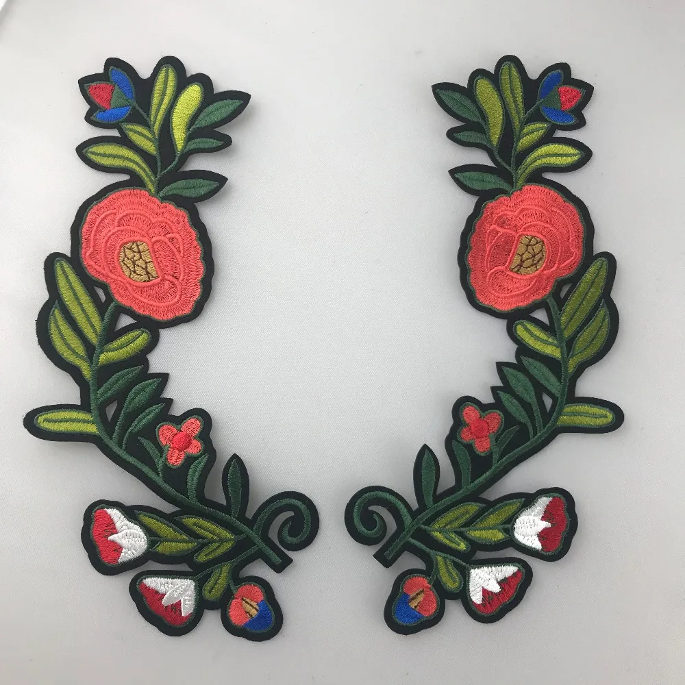 2018 HOT Flowers Embroidery Rose Flower Sew On Patch Dress Hat Bag Jeans Applique Crafts Clothing Accessories Bring Back Glue | Дом и сад