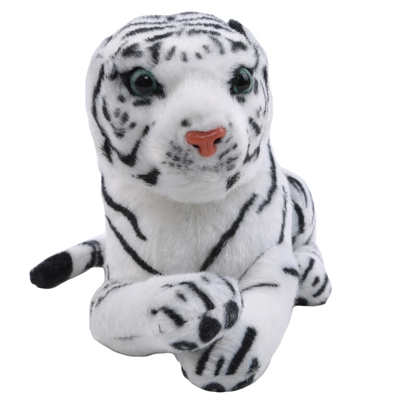 

Hot Cute Simulation White/Yellow Tiger Plush Doll Toys For Children Super Soft Stuffed Animal Dolls Baby Kids Birthday Toys Gift