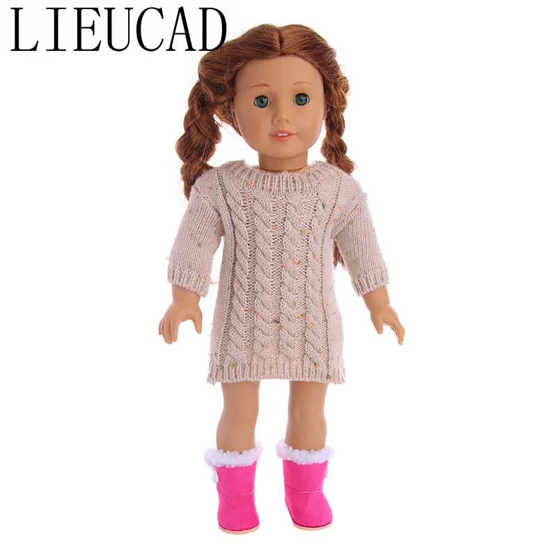 Кукла Одежда свитер платье для 18 дюймов американская кукла 43 см дать детям лучший