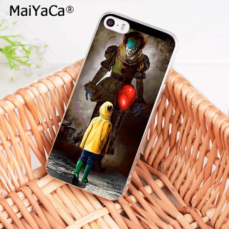 Стивена Кинга это Джокера клоун ужас Чехол для мобильного телефона iPhone 8 7 6 6S Plus X XS