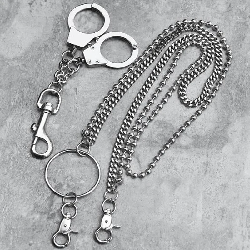 Новинка панк длинное большое кольцо с кисточкой ремень цепь рок брюки-хипстер