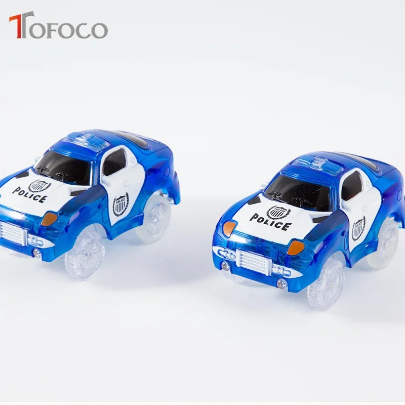 TOFOCO 1 шт. гоночный трек Игрушечная модель автомобиля со светодиодным светом