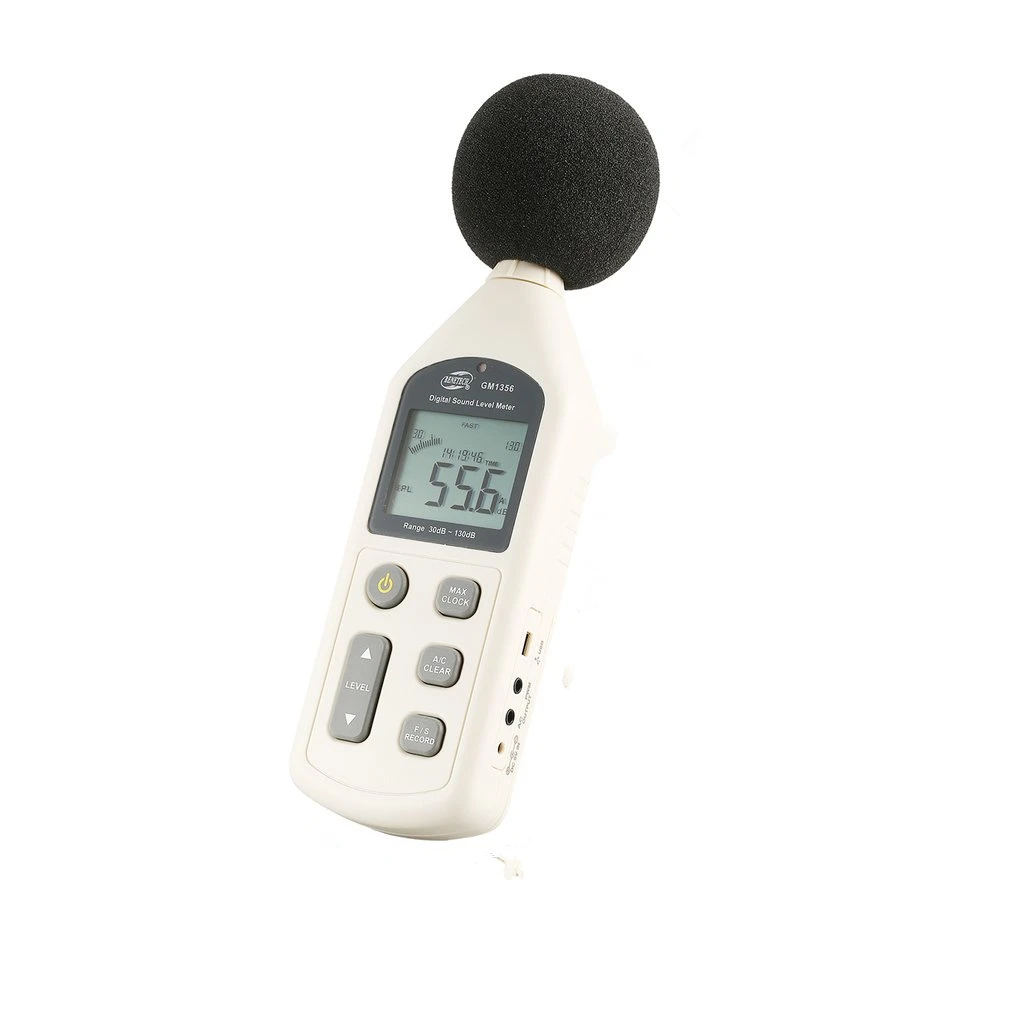 BENETECH GM1356 30-130dB A/C Digital Sound Level Meter Noise Volume Tester Fast/Slow dB Decibels Detector with Backlight USB | Инструменты